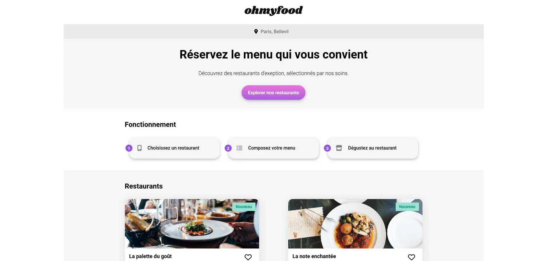 Image du site ohmyfood